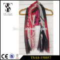 Venta al por mayor 100% bufanda de poliéster tema abstracto tema bufanda de seda caliente venta 2016 producto